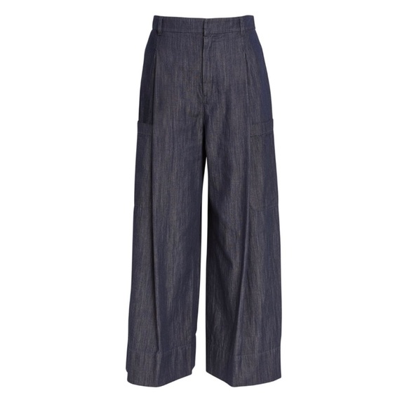 MaxMara straight leg trousers in linen in black and white plaid - Picture 1 of 9